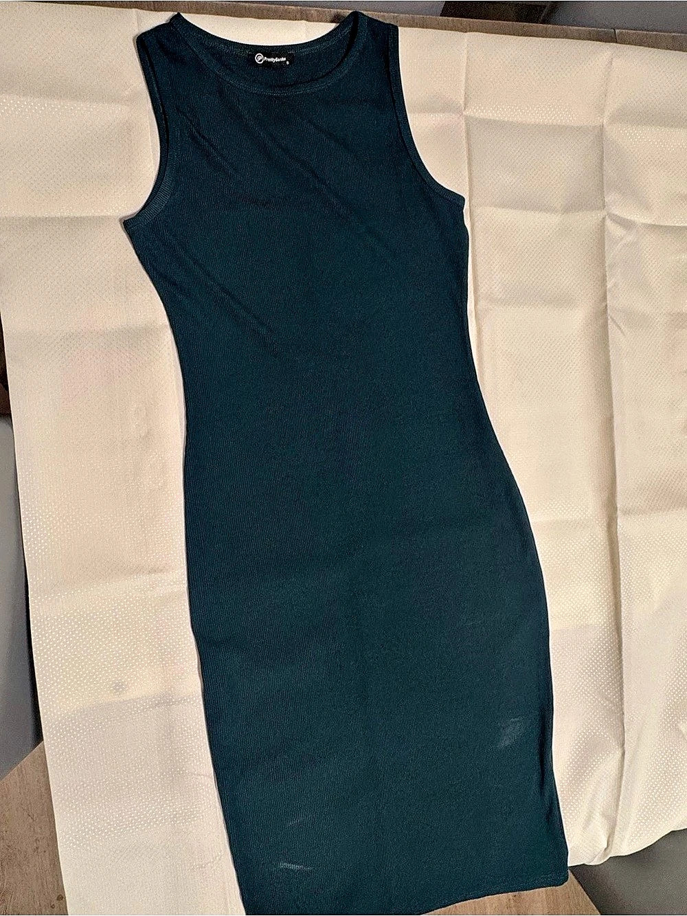 PrettyGarden Women'Small Summer Ribbed Bodycon Midi Dress Green Small